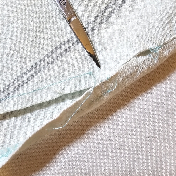 Vintage 80s CROPPED Striped Button-Up Top Sleevless - Picture 12 of 12